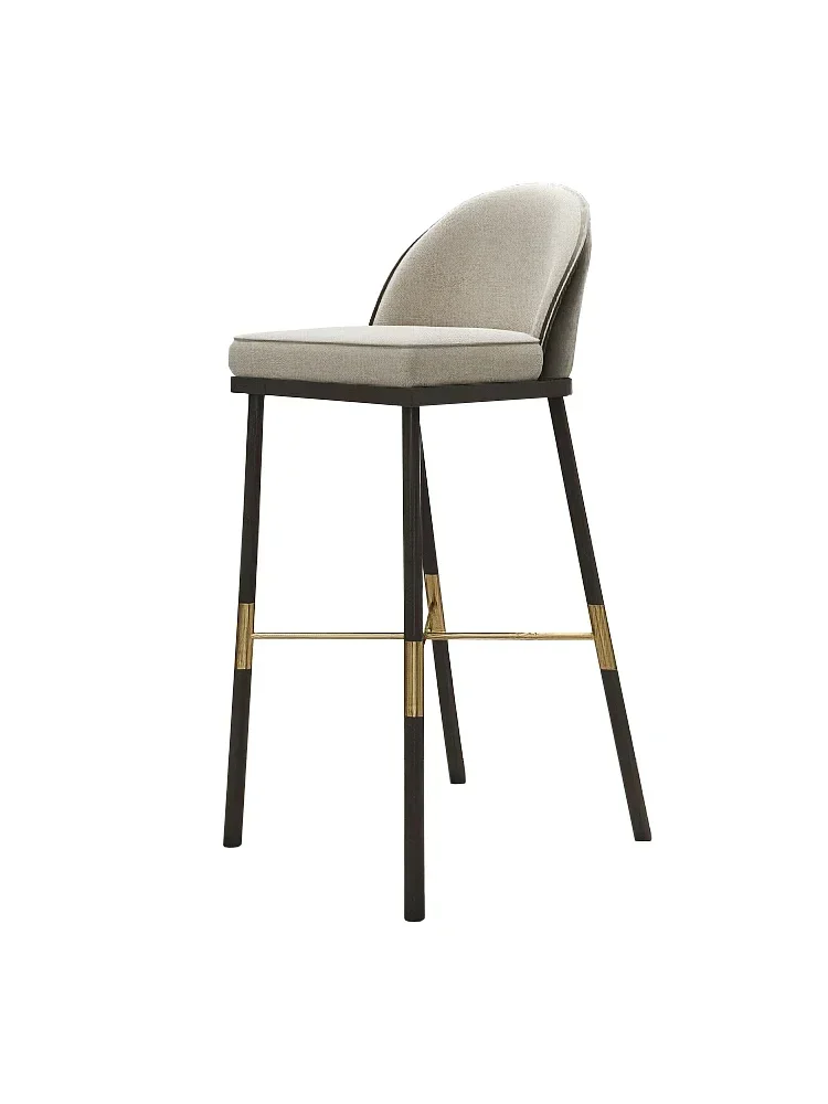 バーチェア モダン シンプル アイアン アート 北欧 家庭用 背もたれ ハイスツール ライト 高級 バーチェア バースツール ハイエンド クラブ