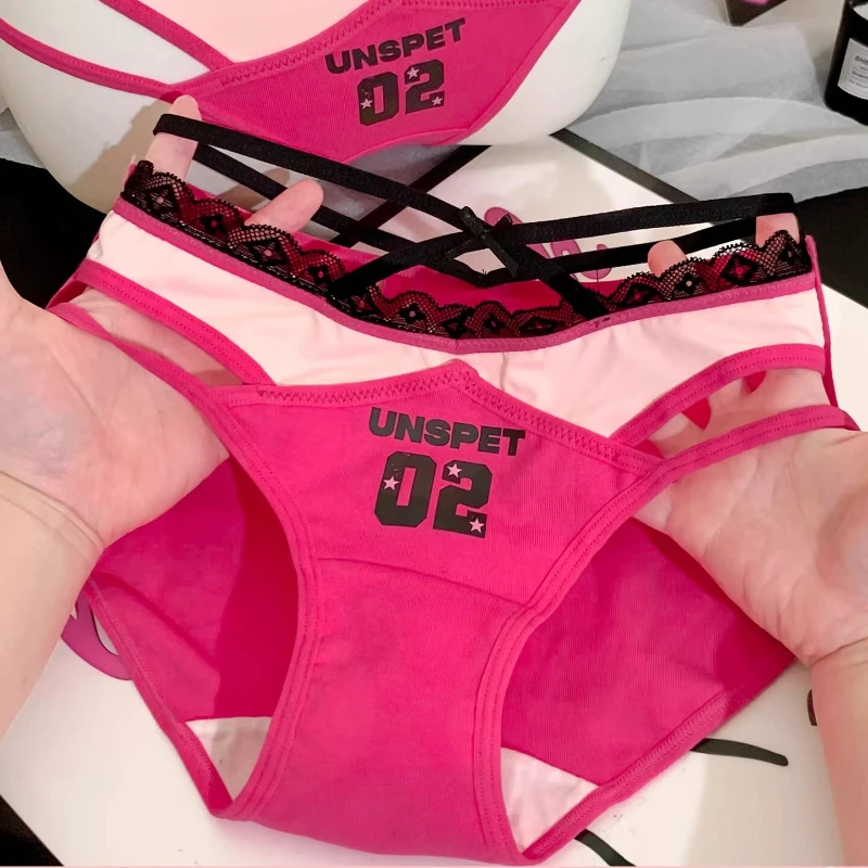 Elegante französische Candy Panties für Mädchen 2026 – Neuer Stil, weich, bequem, schlichte Slips mit Rüschen und Bändern, niedliche, atmungsaktive Unterhosen