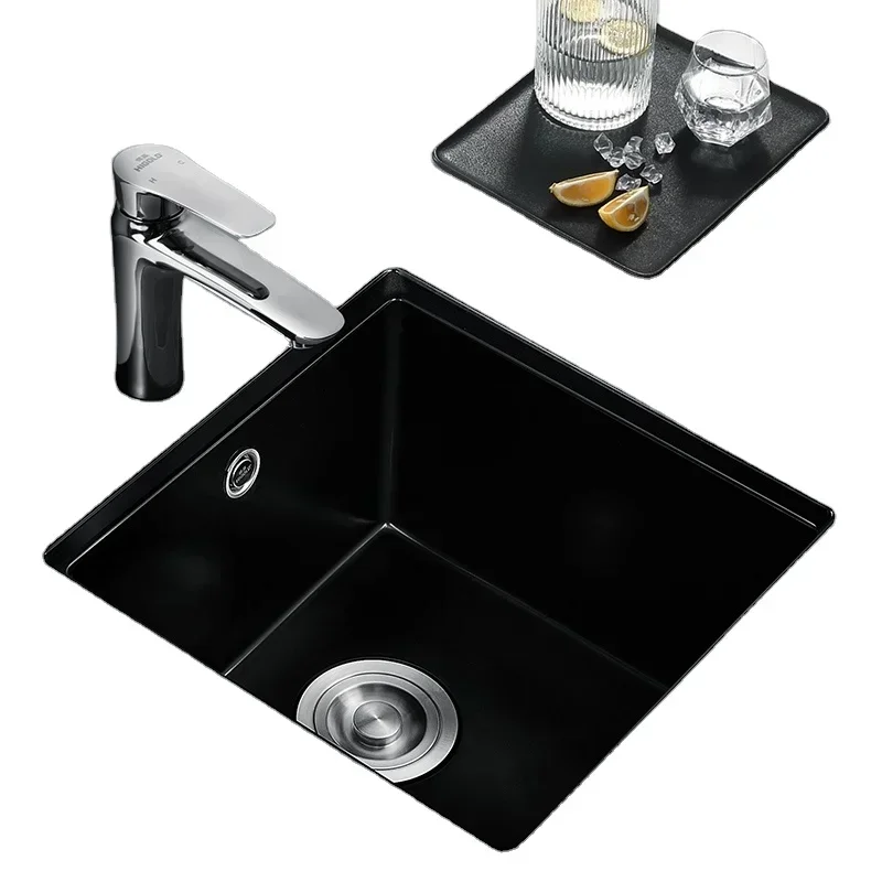 

Excellent Top Quality 580mm White Kitchen Sink Quartz Sink Nice Design Topmount Undermount