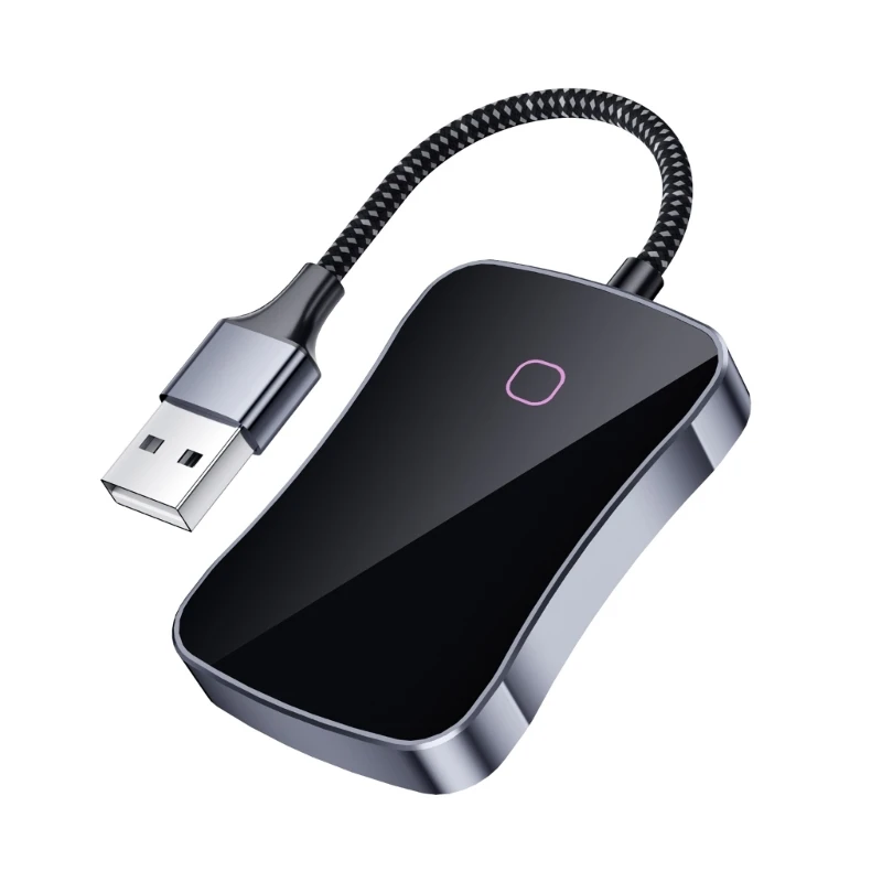 Plugs & Play Wireless Car Dongle Adapter With 0 Latency, Fast Auto Pairing