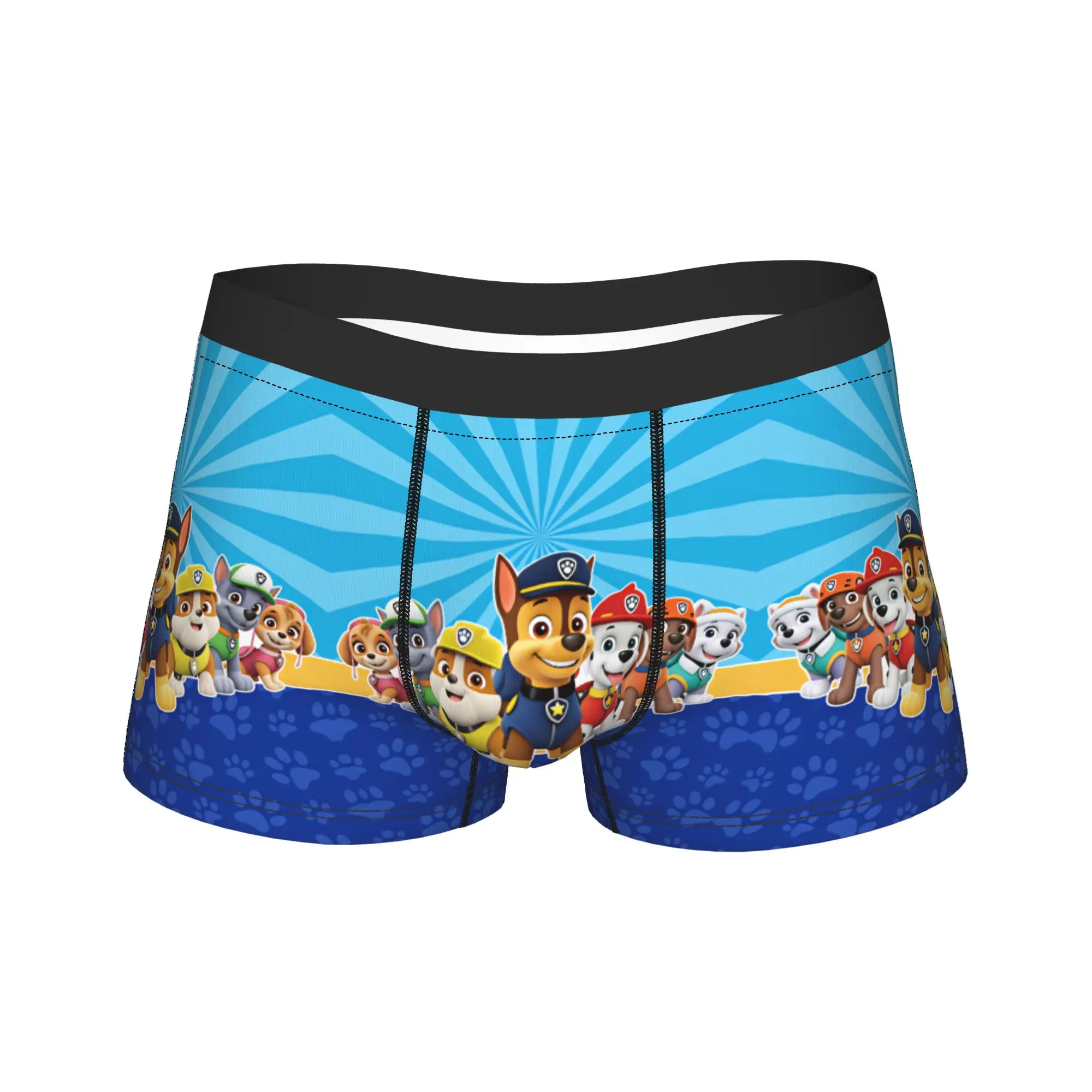 Paw Dogs All Main Characters Group Underwear  Men's Panties Customs Breathable Boxershorts Trenky Boxer Brief Plus Size 2XL