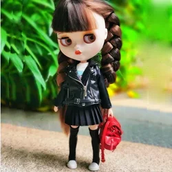 Blythe Doll Clothes Baseball Jacket Pants For Blyth Azone Boots OB23 OB24 Doll Coat Shirt