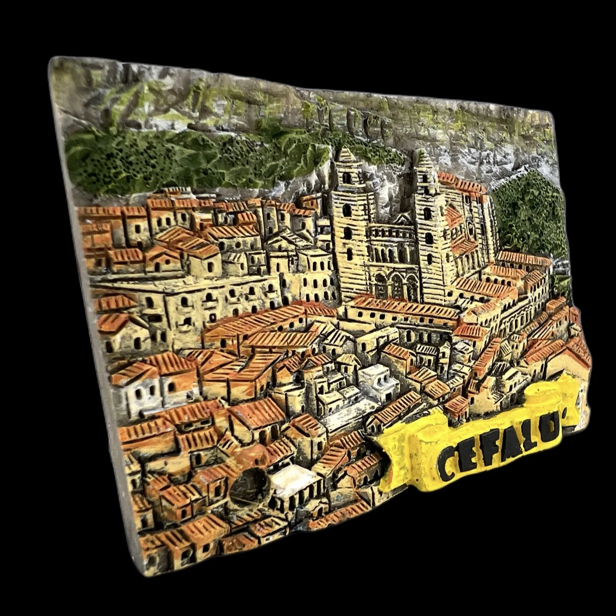 Sicily Cefalu Italy Fridge Magnets Travel 3D Memorial Magnetic Refrigerator Stickers Gift Room Decoration Collectio