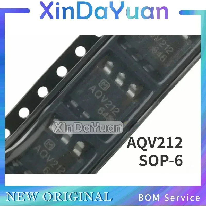 10 pcs AQV212 SOP-6 Solid State Relay Optocoupler