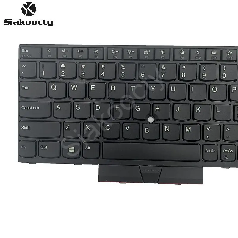 Siakoocty nowy oryginalny US angielski klawiatura dla Lenovo Thinkpad T570 P51S T580 P52S nie wskazując Teclado 01ER582 01ER541 SN20M0793