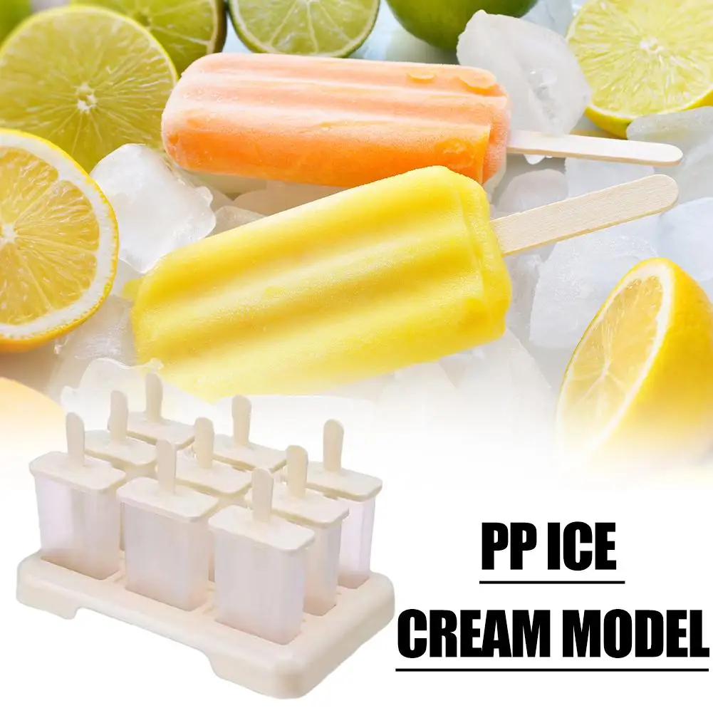 

Ice Cream Popsicle Mold Tray DIY Ice Cream Machine Juice Homemade Plastic Maker Stick Box Ice Kitchen with Freezer X6P2