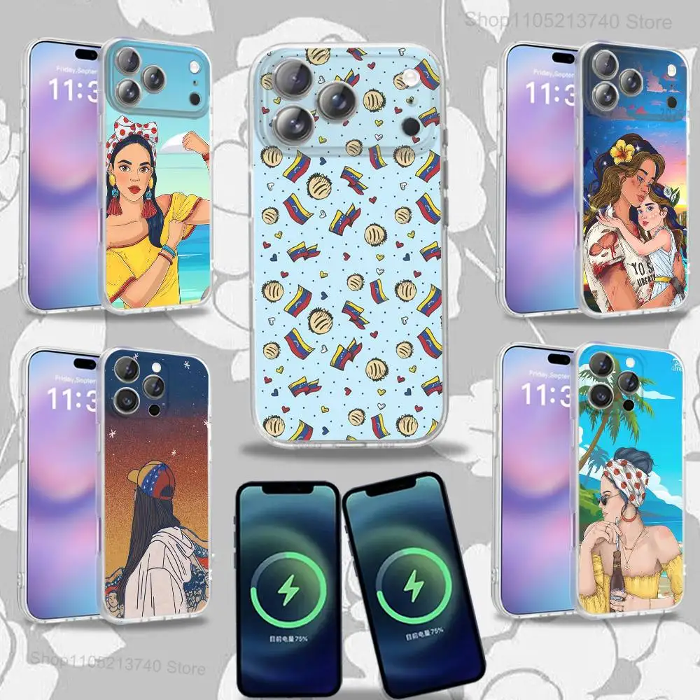 

Venezuela-es estheticS Frosted Phone Case For iPhone 17,12,11,14,13,15,16,Plus,Air,Pro,Max,E,Mini for MagSafe Magnetic