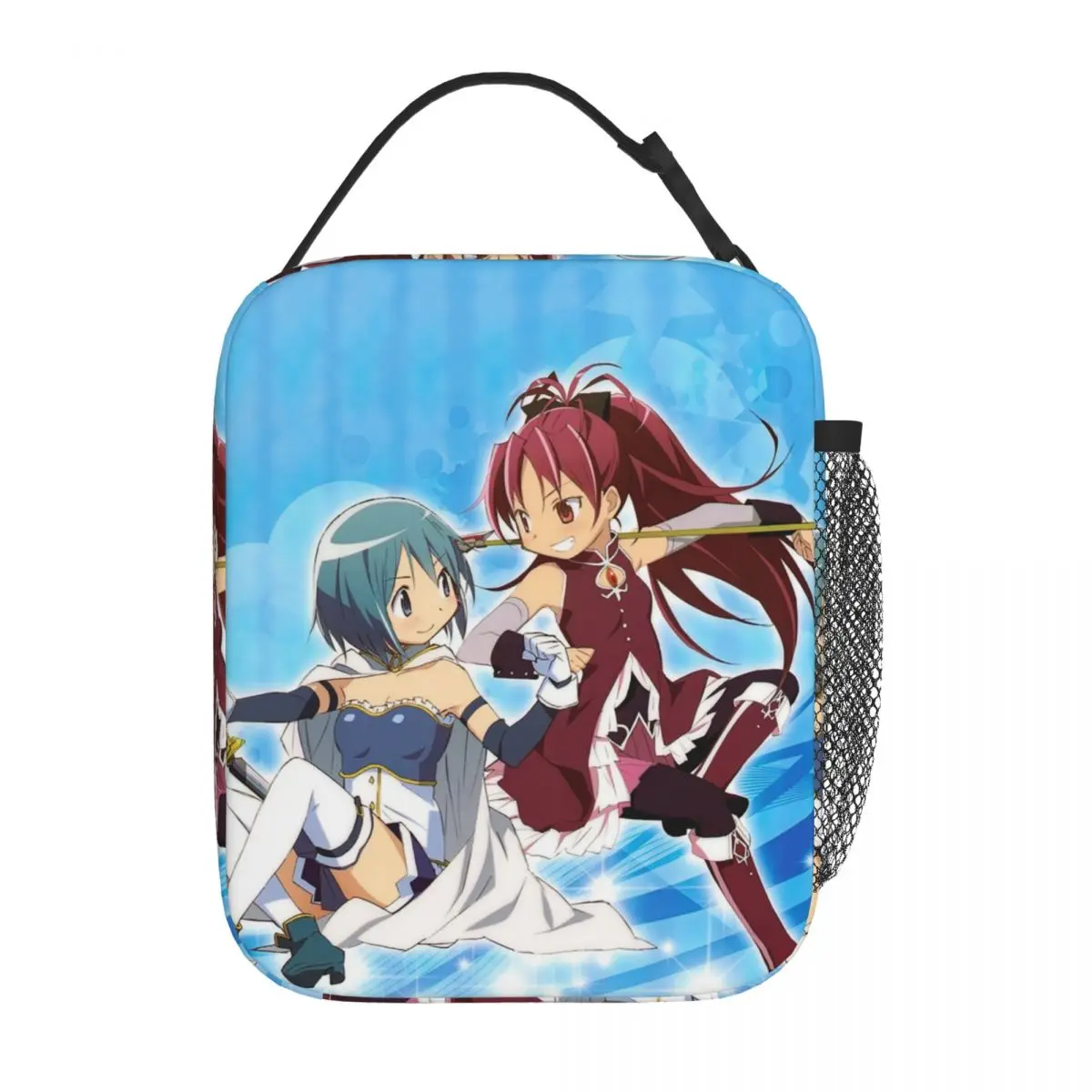 

Kyouko Sakura Sayaka Miki Изолированные сумки для обеда Портативная Puella Magi Madoka Magica Многоразовая сумка-холодильник Tote Lunch Box