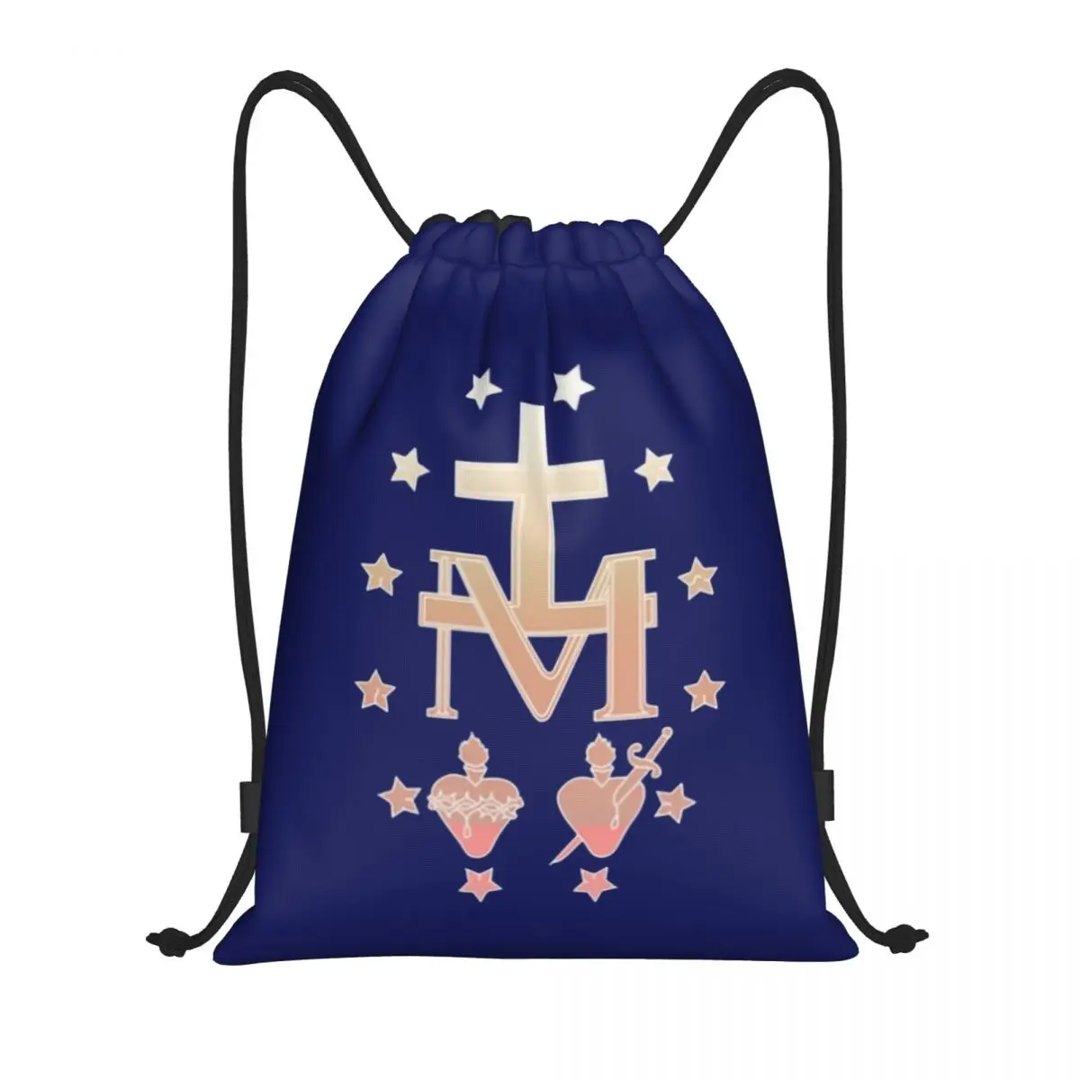 Sacos de Cordão Portátil para Esportes, Medalha Milagrosa, Mochila de Ginásio de Nossa Senhora da Graça, Loja, Homens e Mulheres