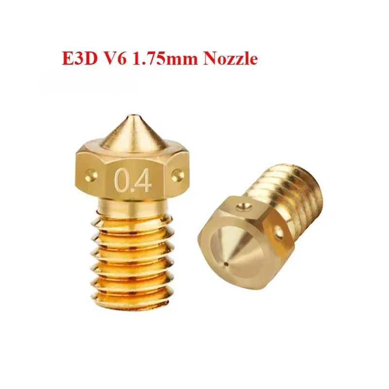 

1.75mm X 0.40mm/0.3mm Extra CNC Brass Nozzle Accessory for E3D V6 Hotend TitanJ Plus MK3S+ Mini I3 Mk3s Bpr3s Caldigit Ts3 Clone