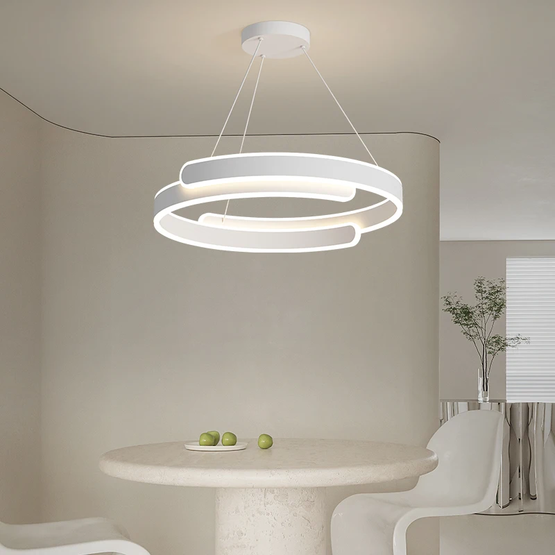 Lampe LED Suspendue au Design Nordique, Éclairage Simple et Créatif, Idéal pour une Salle à Manger, un Couloir, une Chambre à Coucher ou un Salon