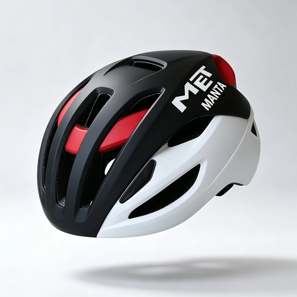 MET MANTA Road Bike Helmet EPS Integrally-Molded RIVALE Bicycle Helmet Adjustable Fitting Cycling Helmet For Unisex