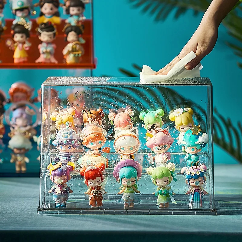 Transparent Acrylic Storage Box, Display Stand, Blind Box, Figure Dust Cabinet, Doll Organizer, Cartoon Anime Lovers