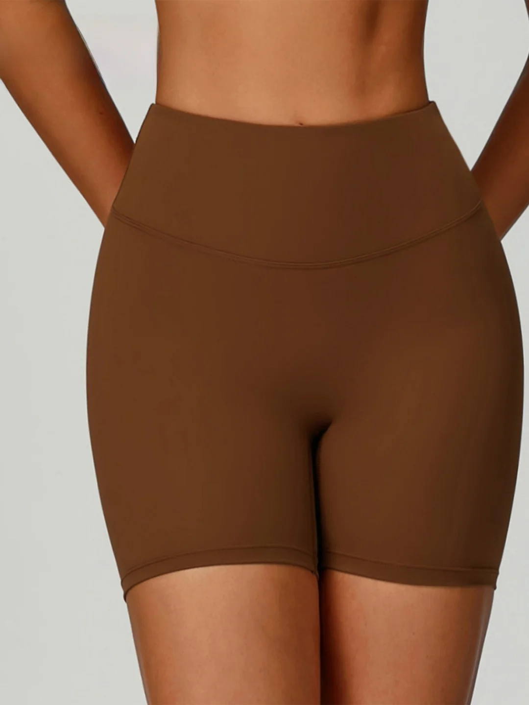 

High-Waist Sport orts Women's Eco-Friendly Fabric Fitn Tee-Quarter Length Yoga Tight Pants Elastic Breathable Qui-Dry