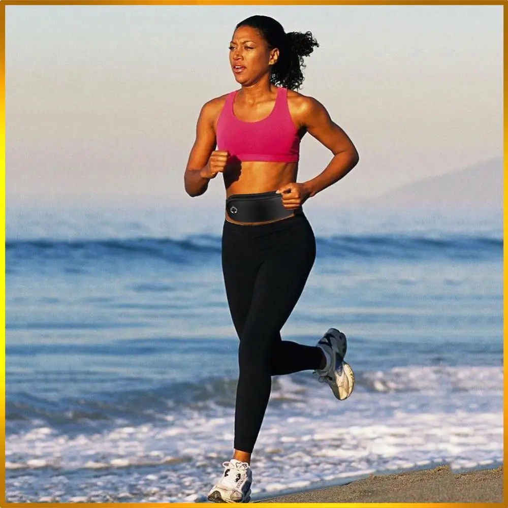 

5-водостойкий беговой ремень для мужчин и женщин, поясная сумка с портом для наушников, держатель для телефона, поясная сумка для пеших прогулок, прогулок, спорта