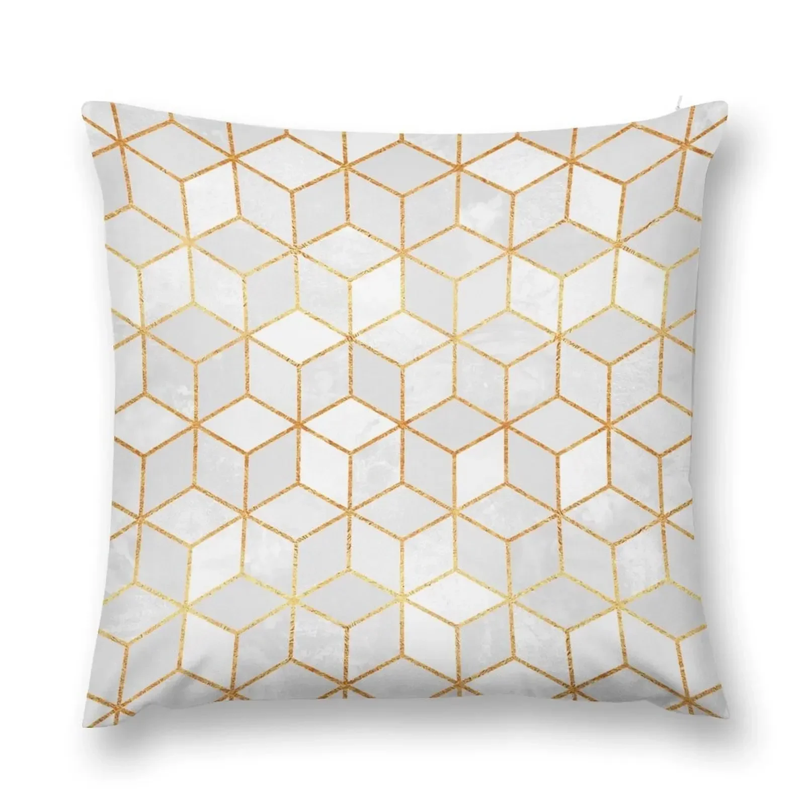 

White Cubes Throw Pillow Christmas Pillows luxury home accessories christmas pillowcases pillow