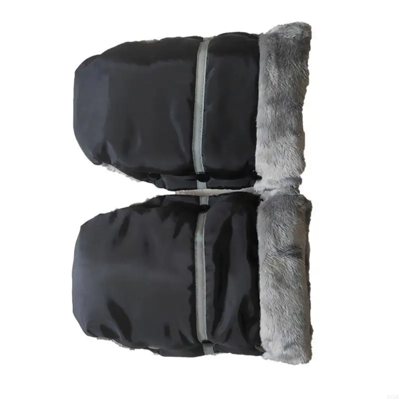 H55B ユニバーサル暖かいミトンベビーカーハンドマフ不凍液ハンドウォーマーベビーカー Accs