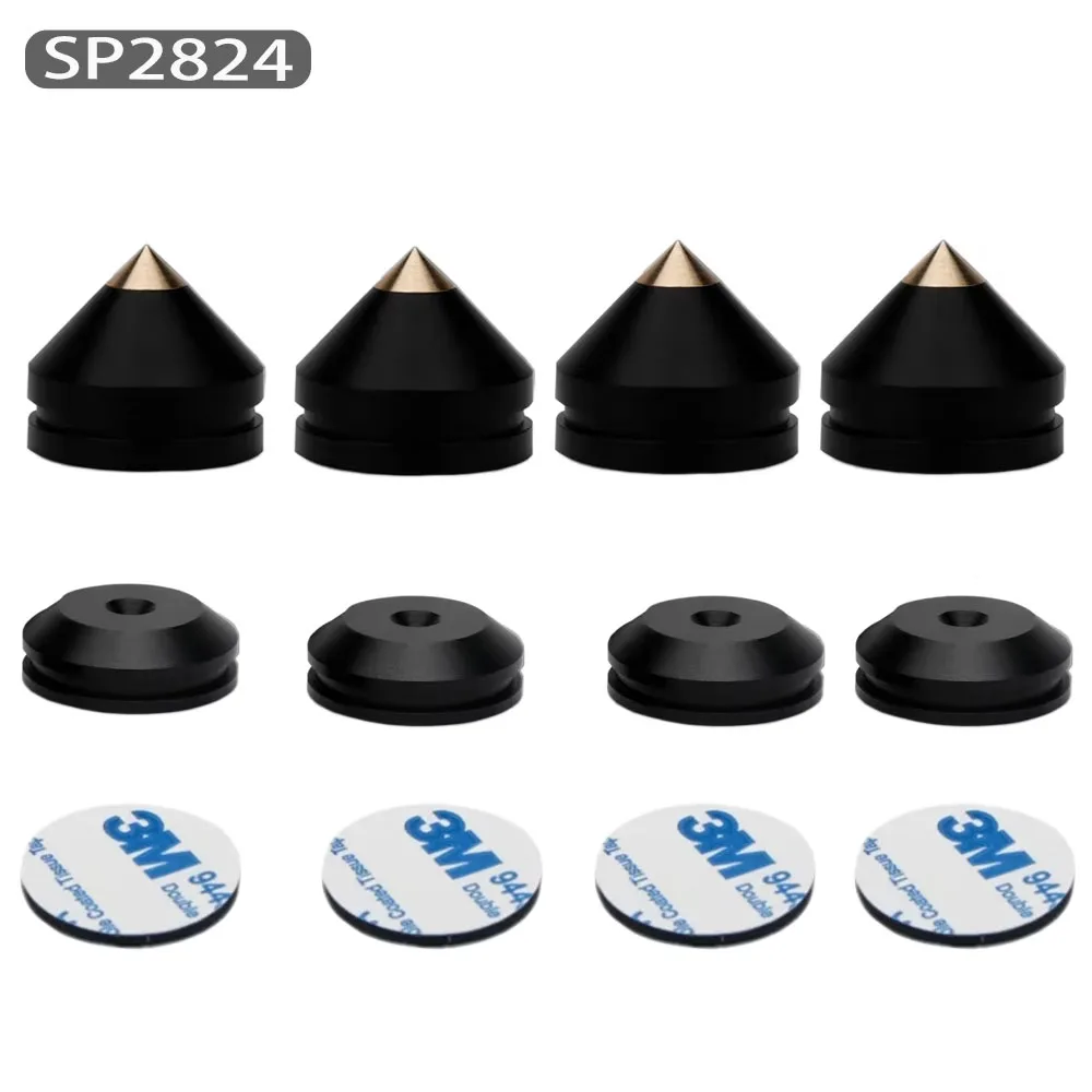 

Speaker Stand Feet Foot Pad aluminium alloy metal Spikes Cone Floor Foot Nail for loudspeakers Shoes Spike shock absorber