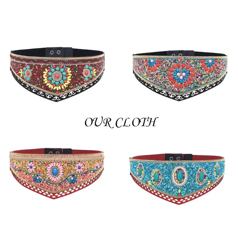 

Регулируемый пояс из бисера в богемном стиле, летний фестивальный аксессуар для женщин Y1AC