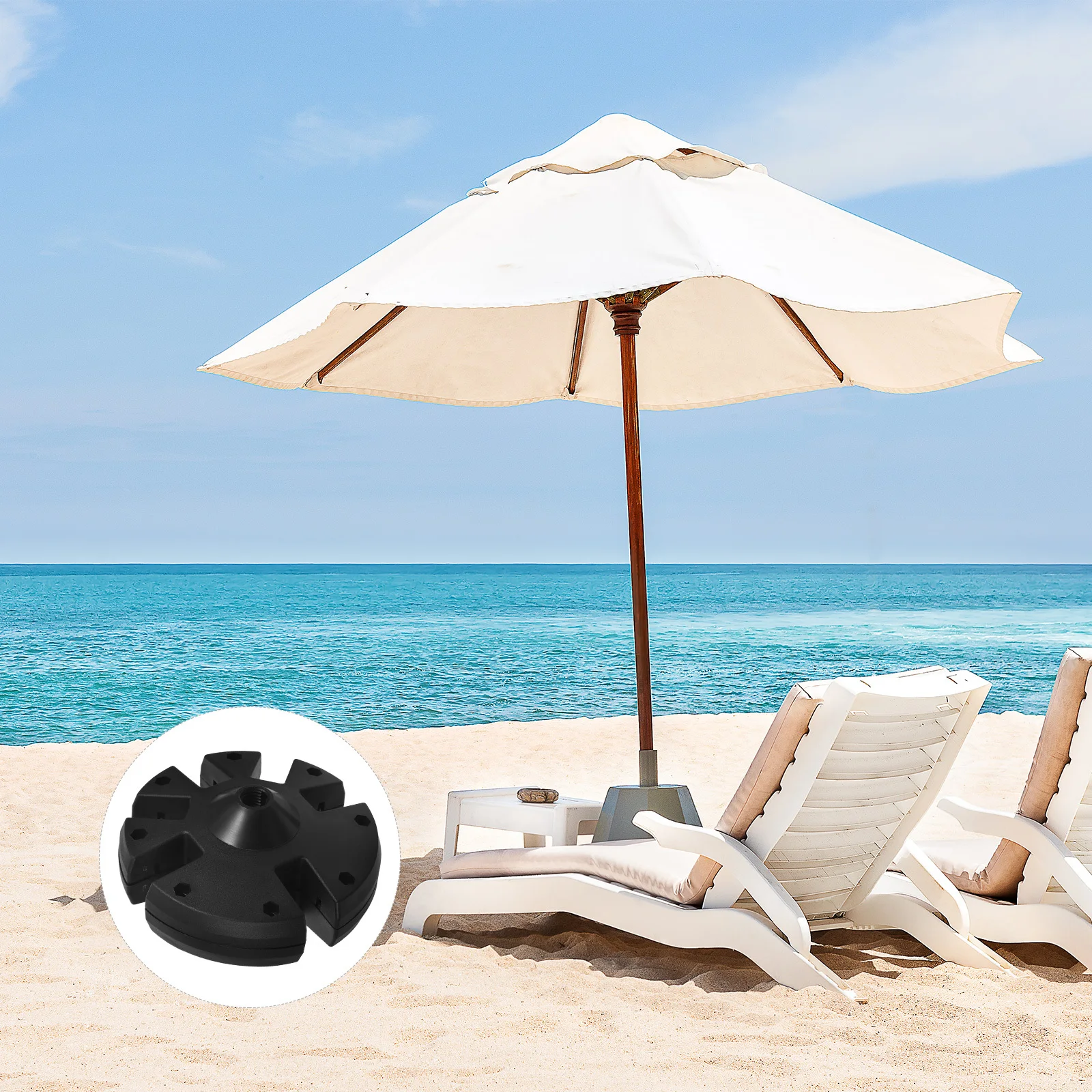 

Plastic Umbrella Canopy Hub Sturdy Support Versatile Compatibility Patio Beach Sunshade Attachment Easy Install
