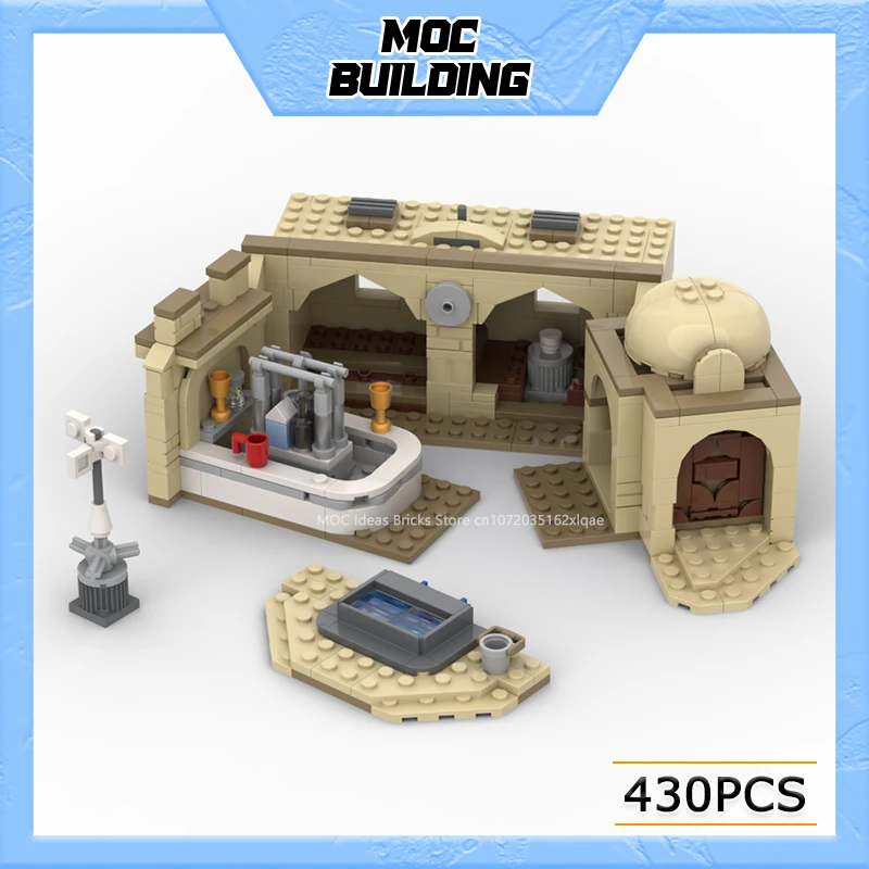 

Конструктор MOC: Культовая таверна из космической серии фильмов, модель игрового набора, DIY-конструктор для сборки, коллекционные игрушки, украшение для дома, рождественские подарки