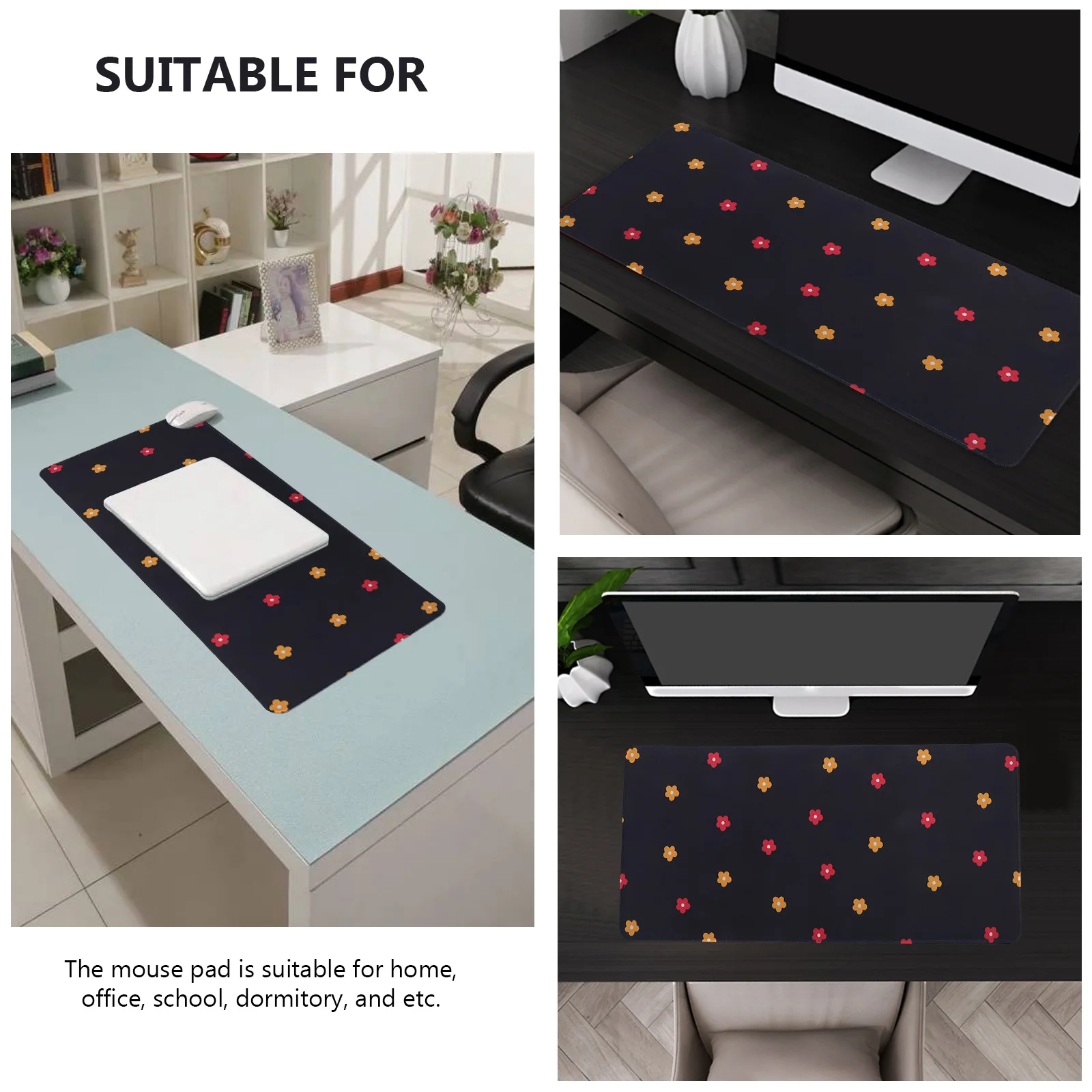 

Extended Anti slip Mouse Pad Large Size Smooth Surface Non slip Bottom Gaming Mouse Mat Office Supplies Laptop Pad