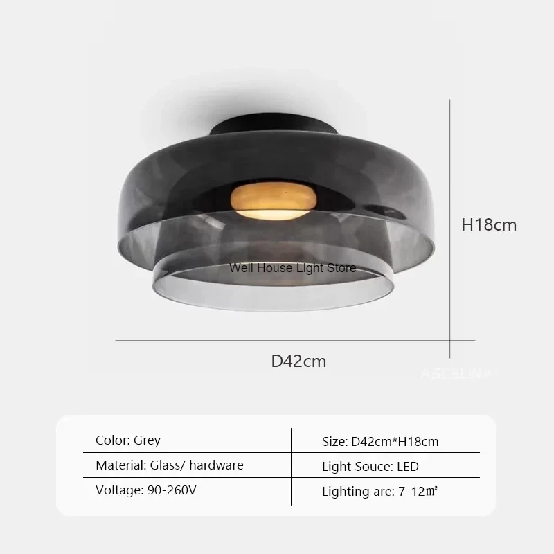 LEVELS Glazen plafondlamp Nordic luxe glazen plafondkroonluchter voor restaurant slaapkamer woonkamer led kleurrijke plafondlamp