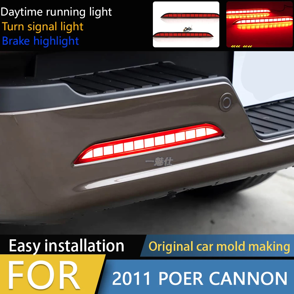 

Car LED Bumper Light For Ford Explorer 2019 2020 2021 2022 Rear Fog Lamp Brake Light Dynamic Turn Signal Reflector