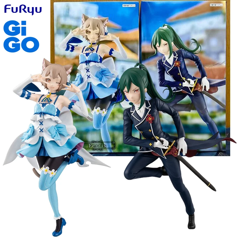 FuRyu X GIGO Edição Limitada Re: Life A Different World From Zero Crusch Karsten Felix Argyle Figuras de Ação em PVC Modelo de Brinquedo Anime