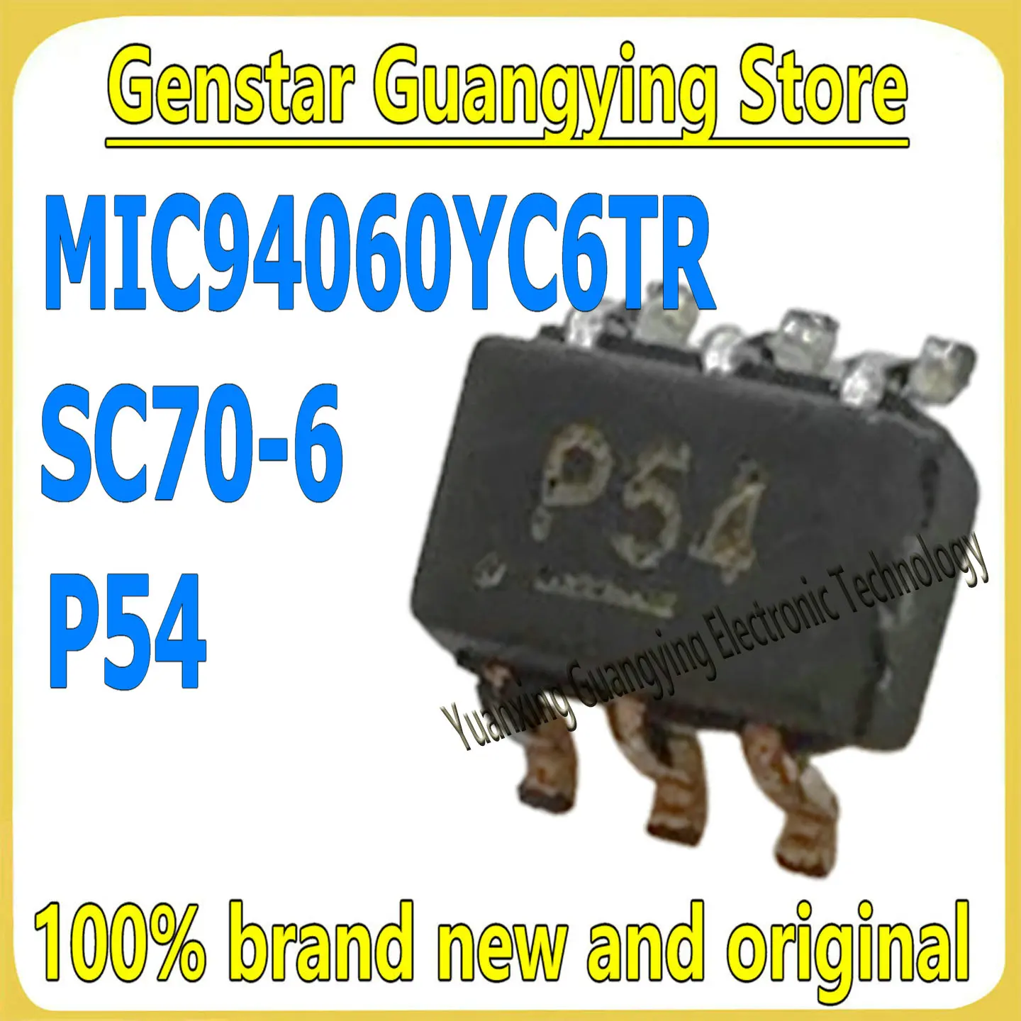 (5 Pieces) MIC94060YC6TR MIC94060YC6-TR MIC94060YC6 Marker: P54 SC70-6 Power Switch Chip IC 100% Brand New & Original