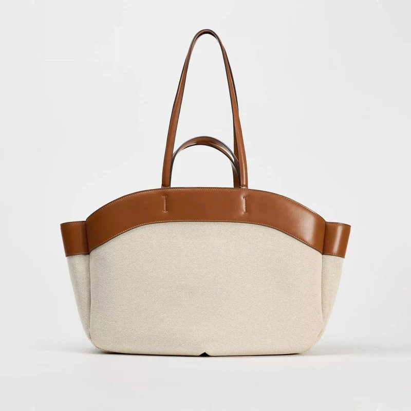 

Women Tote Bag Underarm Pouch Large Capacity Pu Leather Shoulder Bag Retro Crossbody Bag Casual Portable Bucket Bags Handbag