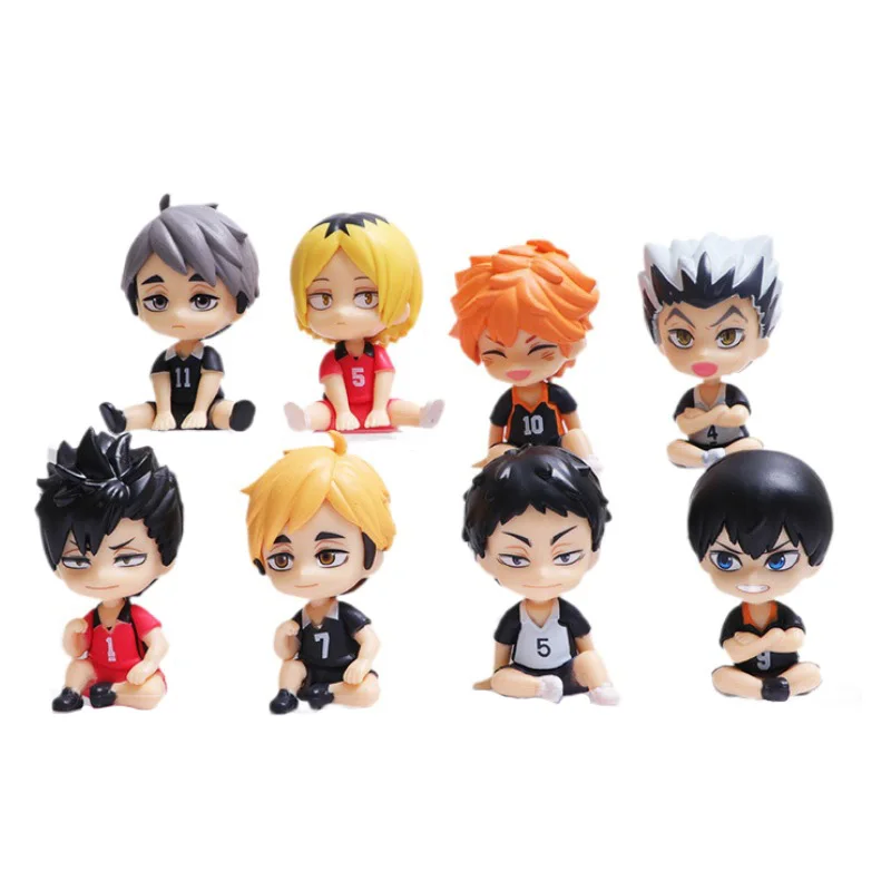 Figura de acción de Anime Haikyuu, juguete de PVC, versión Q, Kenma, Kozume, Shoyo, Hinata, Kotaru, Bokuto, Yu, Nishinoya, 1 Juego