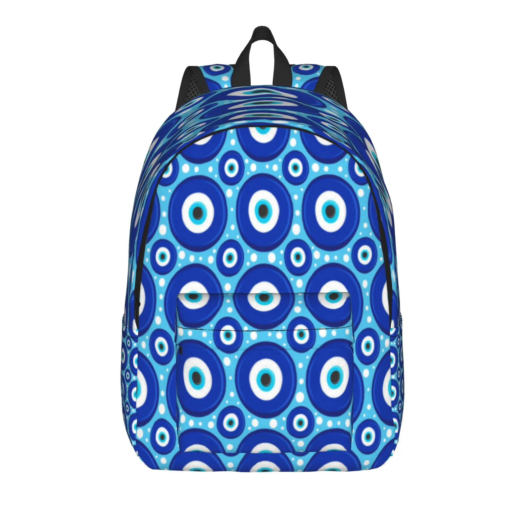 Evil Eye In Turkey And Greece Backpack  Camping Backpacks Women Designer Soft High School Bags Stylish Rucksack