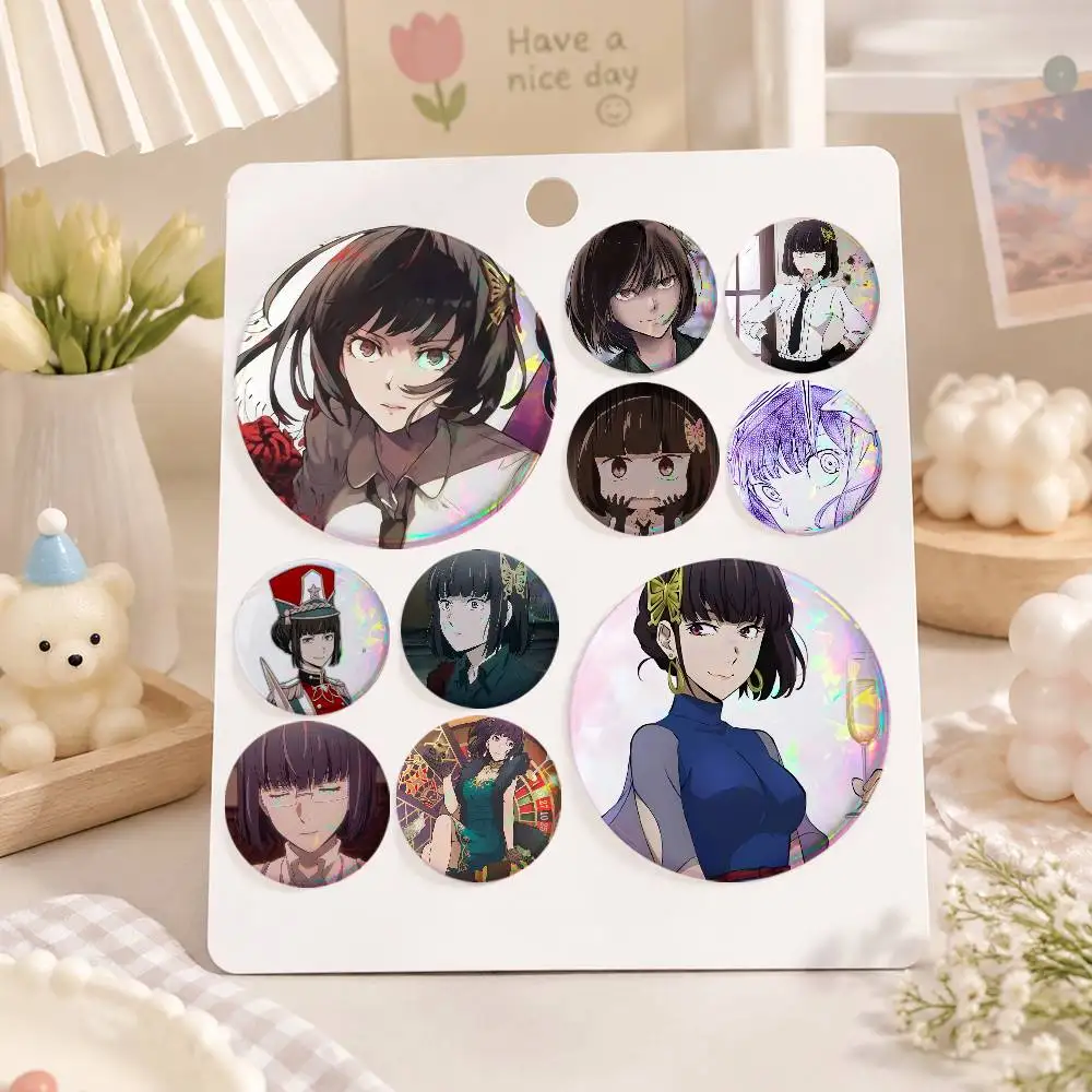 A-Akiko Yosano-S Anime Round Badges, Brooches, Clothing Accessories, Birthday Gifts, Anime Conventions