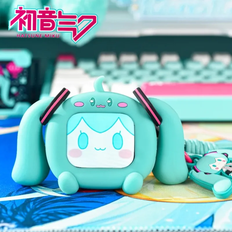 

Anime Hatsune Miku Touch Screen Interactive Wireless Bluetooth Peripheral Headset Gift Box Cube Face Lcd Children Toy Gift