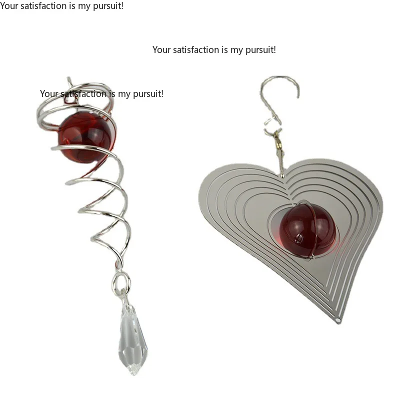 DIY 3D Metal Wind Spinner Wind Chime, Handmade Rotating Hanging Ornament