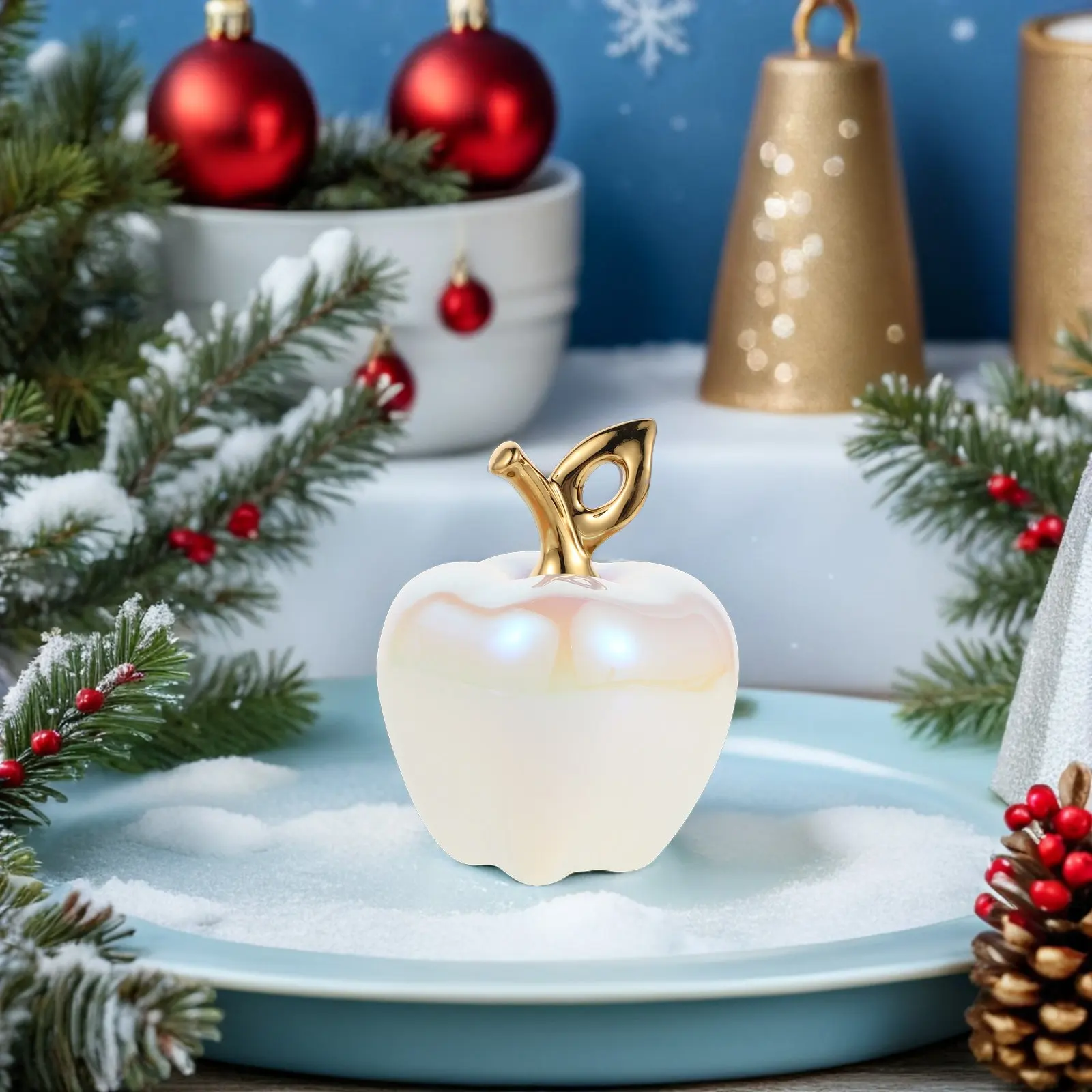 Artificial Fruit for Display Fruits Fake Realistic Looking Apple Ornaments Decoration Food Figurine Ceramic