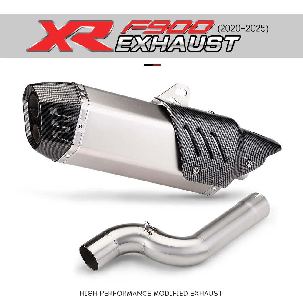 

Motorcycle Exhaust Muffler 51mm DB Killer Escape Moto Mid Link Pipe For F900 F900R F900XR 2020 - 2025