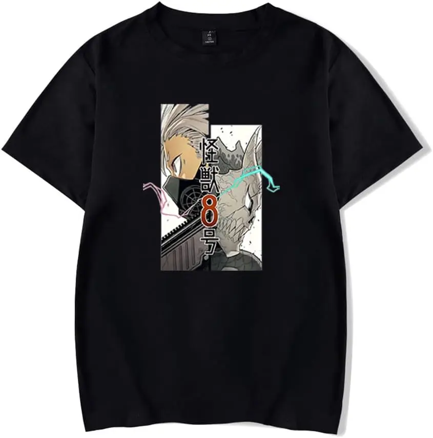 

Anime Kaijuu 8-gou T-Shirt Merch Casual Short Sleeved T Shirt Unisex Tee