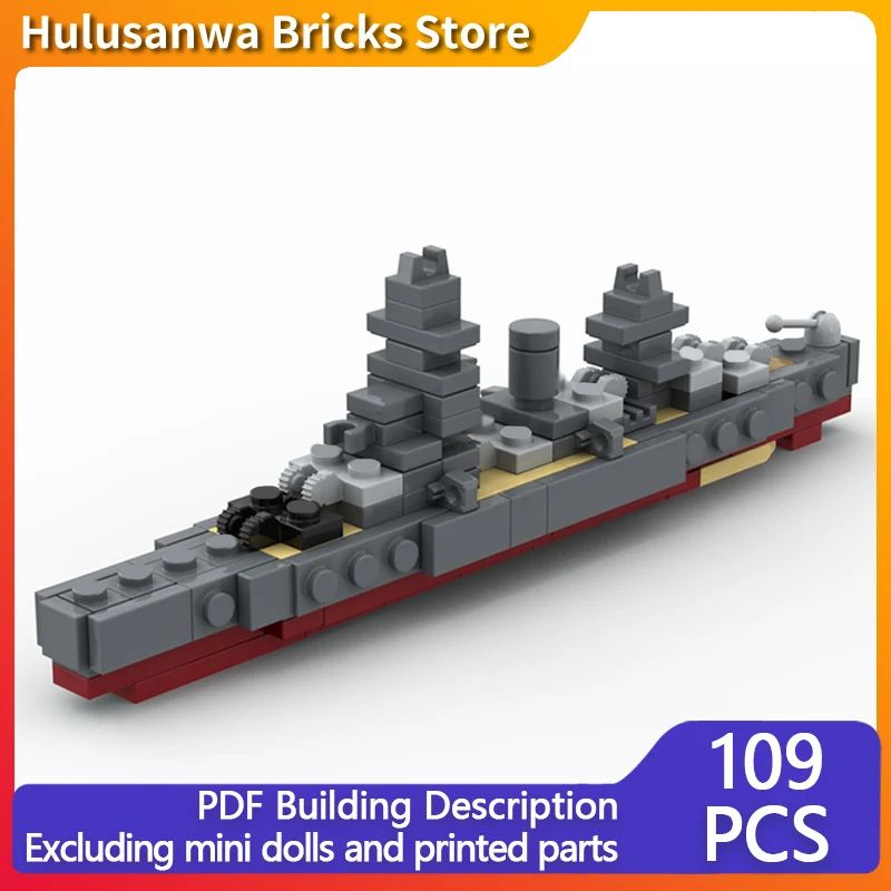 

IJN Fuso WW2 Военный линкор Модель MOC Строительные кирпичи Военное оборудование Модульные технологии Подарки Праздничная сборка Детские игрушки
