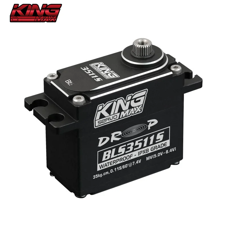 KINGMAX BLS3511S 83g Standard 25T Brushless Rigid Tooth Waterproof Servo For Underwater Equipment,Fixed Wing, RC Car