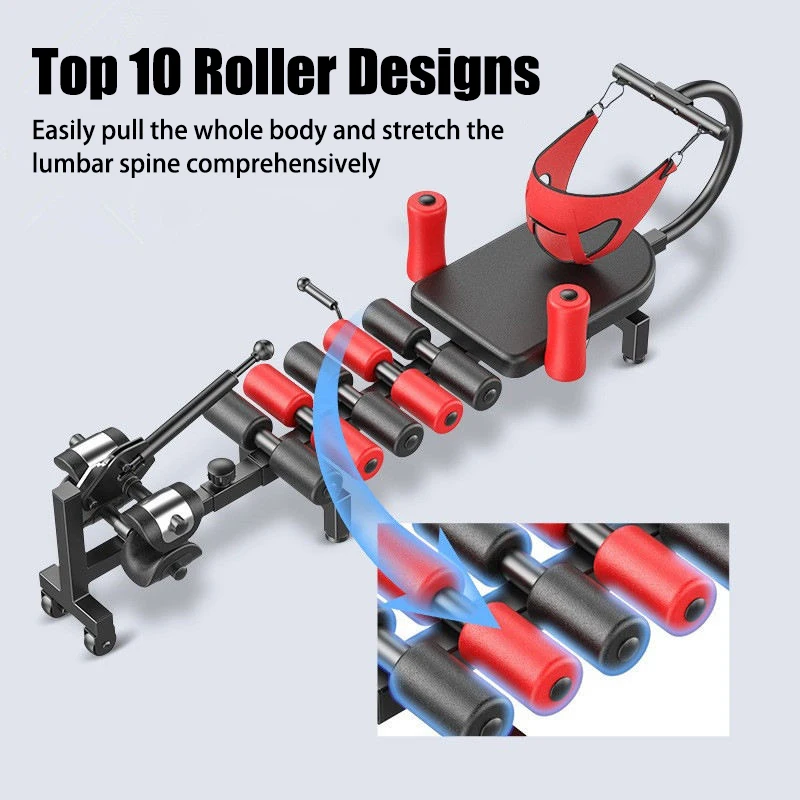 الاستخدام المنزلي جهاز سحب العمود الفقري عنق الرحم قطني تمتد الساق سرير انعكاس مع رف مقعد الاسترخاء اللياقة البدنية