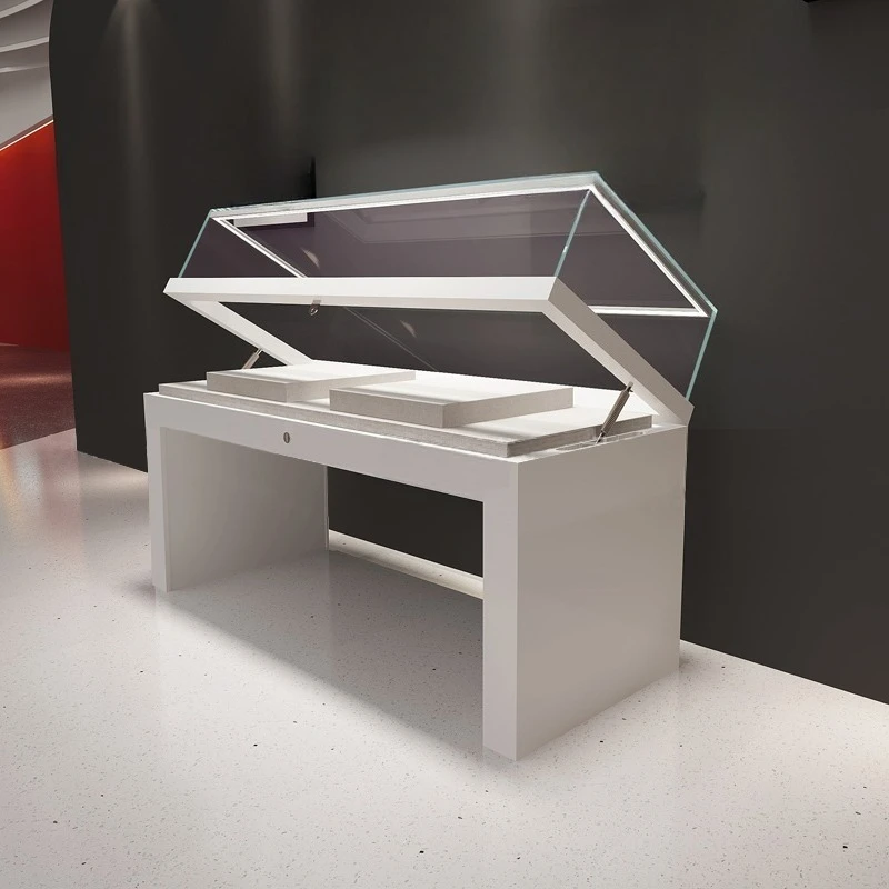 Modern heavy duty eco-friendly museum display case with LED lighting system, 3-year warranty for cultural heritage display