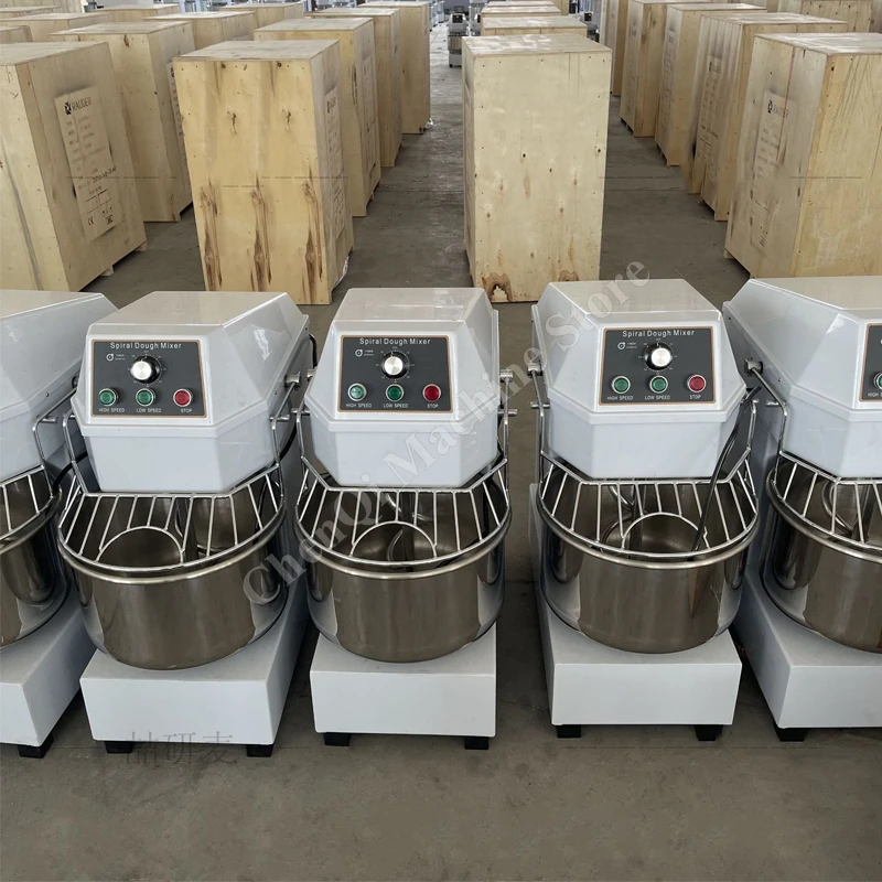 Dough Mixer Kneading Machine Kitchen Flour Commercial Household Restaurant Food Mixer Variable Speed Compact  Spiral Dough Mixer