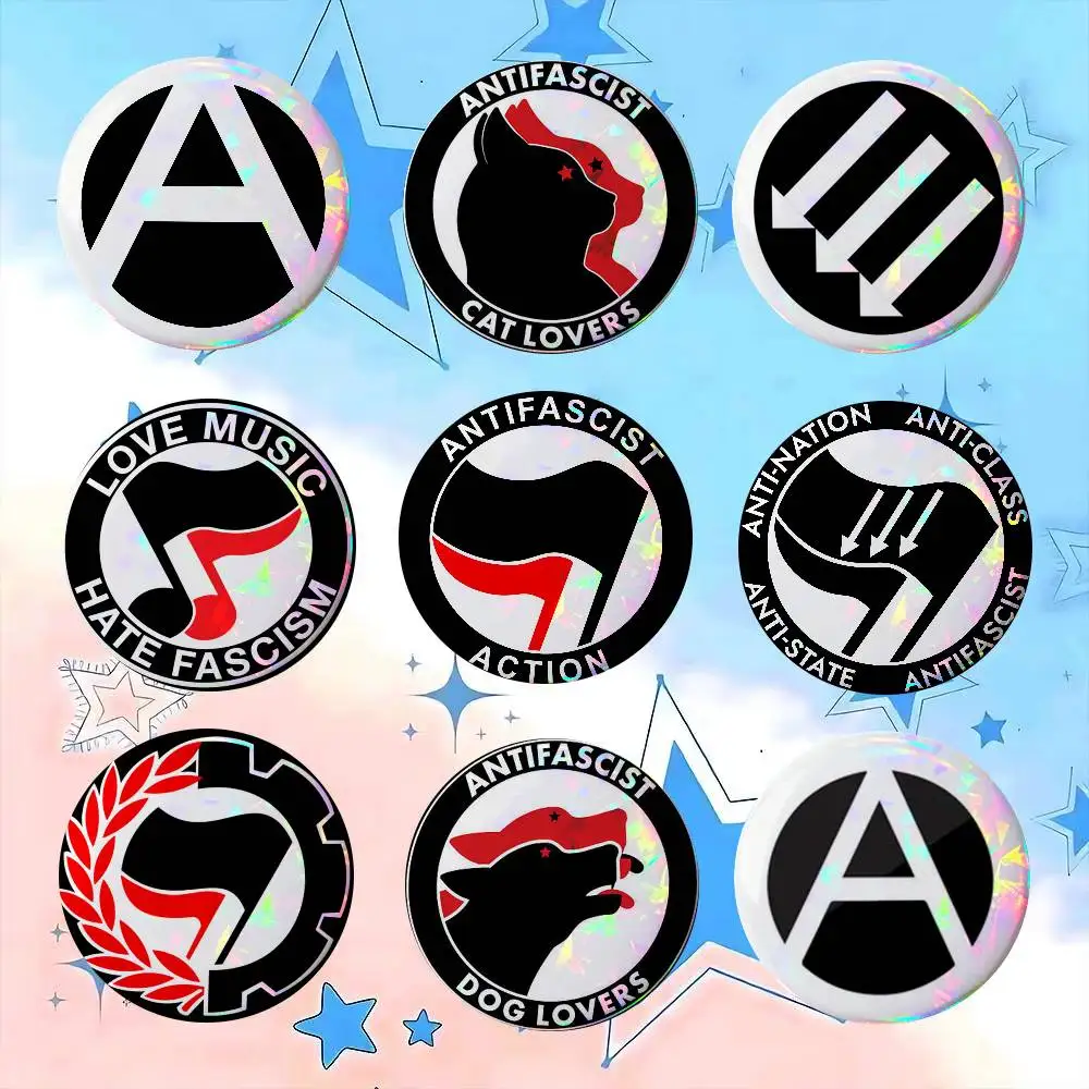 Antifa Aktion FCKNZS Pins   New Brooches Soft Button Pin Funny Silly Gnarpy On A Skateboard Meme Badge Gamer Collection Gifts