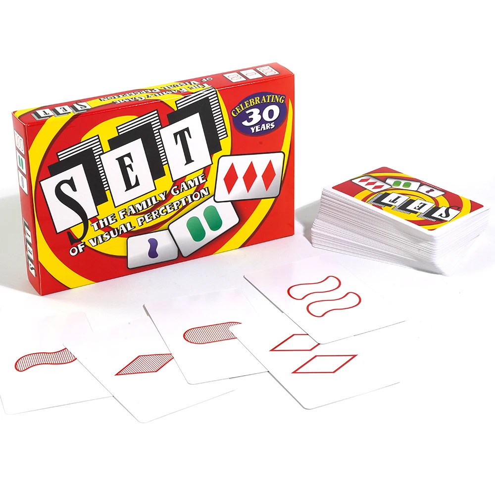 SET Enterprises Card Game The Family Card Game of Visual Perception Race to Find The Matches 81 PCs Cards Rules Included