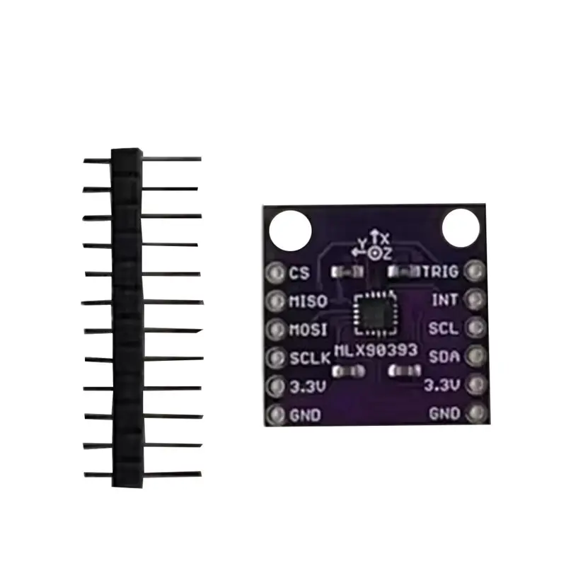

AS95-MLX90393 Трехканальный цифровой датчик Холла для 3D-позиционирования, измерения угла поворота и смещения, бесконтактный