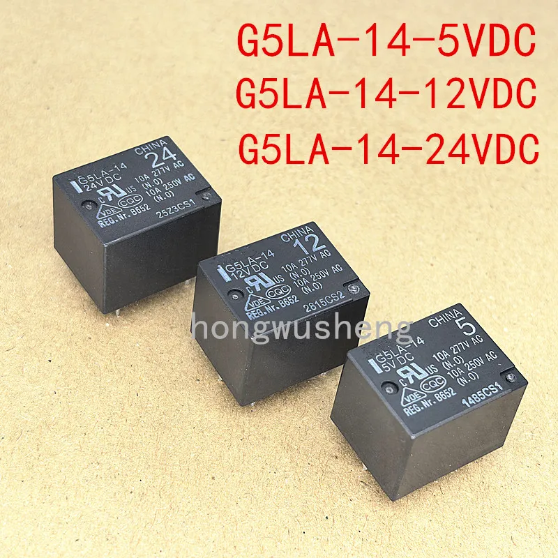 

100% New 1pcs G5LA-14-5VDC G5LA-14-12VDC G5LA-14-24VDC relay 10A 5pins