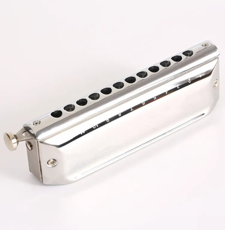 high-end harmonica 12 hole titanium chromatic scale professional playing teaching harmonica