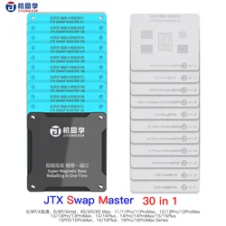 Newest JITONGXUE JTX 30in1 IP Master Swap Board Chips Reballing Platform For IP8-16 Series Phone Repair Tools Stencil Kit